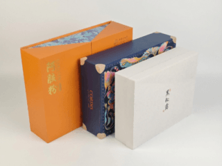 High gloss laminated paperboard sheets perfect for manufacturing luxury gift cases.