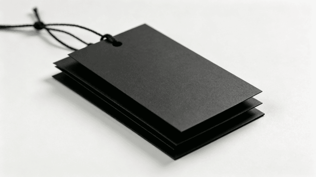 Black Cardboard sheets, premium black paperboard made in China factory, ideal material for custom hang tag and label production