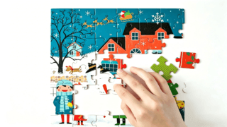 Kids puzzle made with puzzle backing paperboard for safe and durable children puzzle production