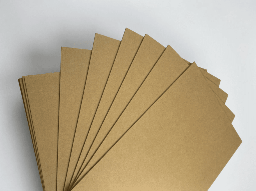 Double-side kraft paperboard product