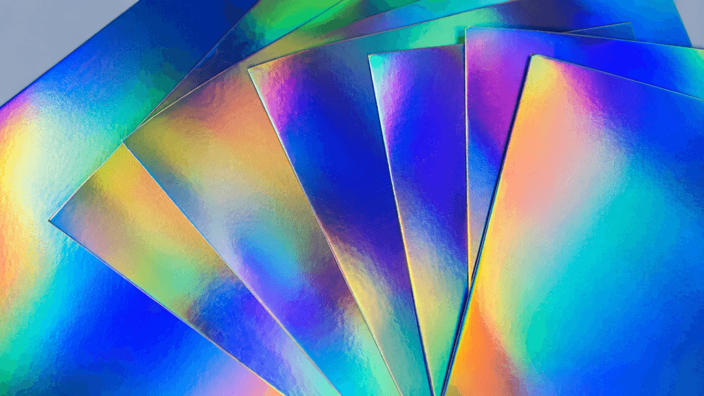 Metallic card paper sheets with premium metallic finish for luxury packaging