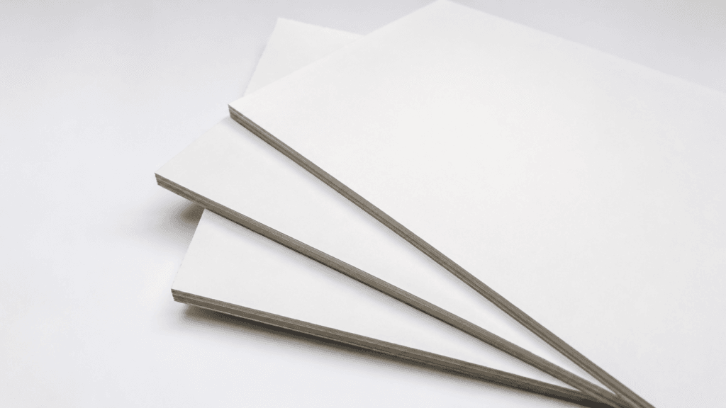 White Lined Chipboard WLC for electronics packaging and folding cartons