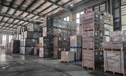 Grey board warehouse for skincare packaging materials