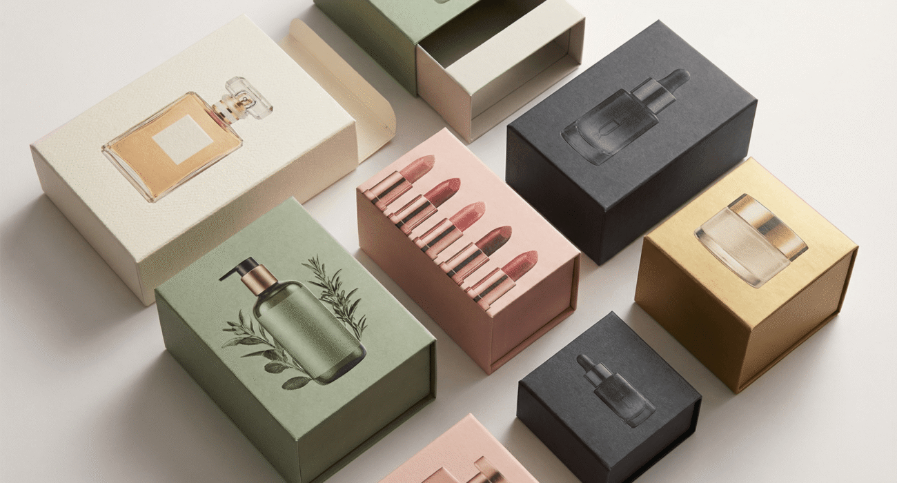 Custom greyboard packaging for skincare and cosmetic packaging