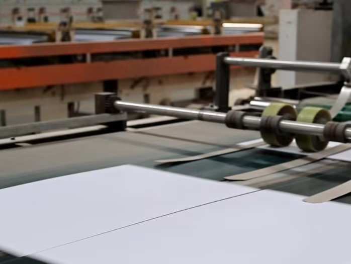 rigid greyboard electronics packaging box with product inside