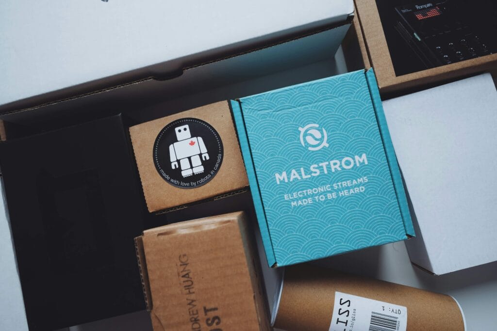 greyboard electronics packaging structural design with layered thickness detail