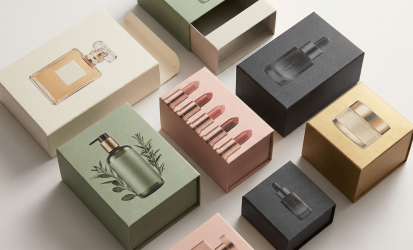 Custom greyboard packaging for skincare and cosmetic packaging