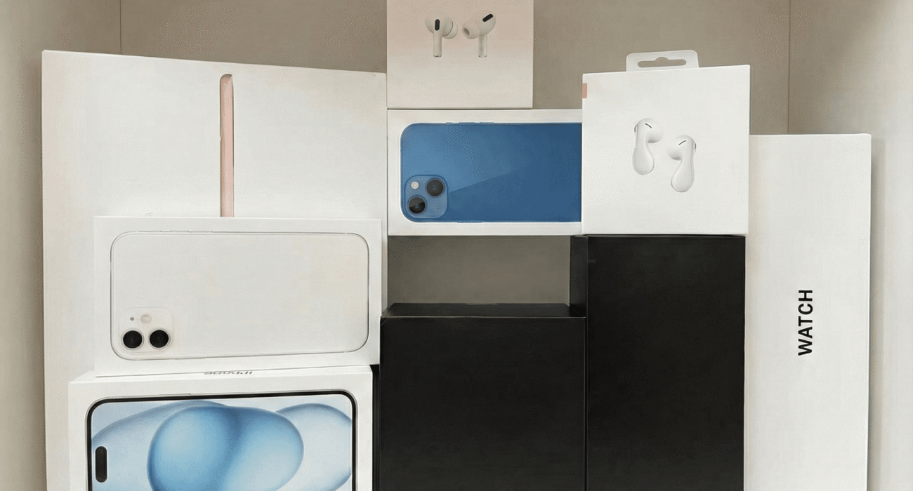 greyboard electronics packaging box with custom foam insert