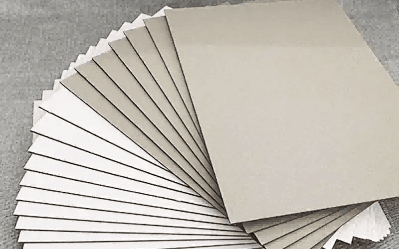 Greyboard thickness comparison for export boxes showing paperboard strength and GSM selection