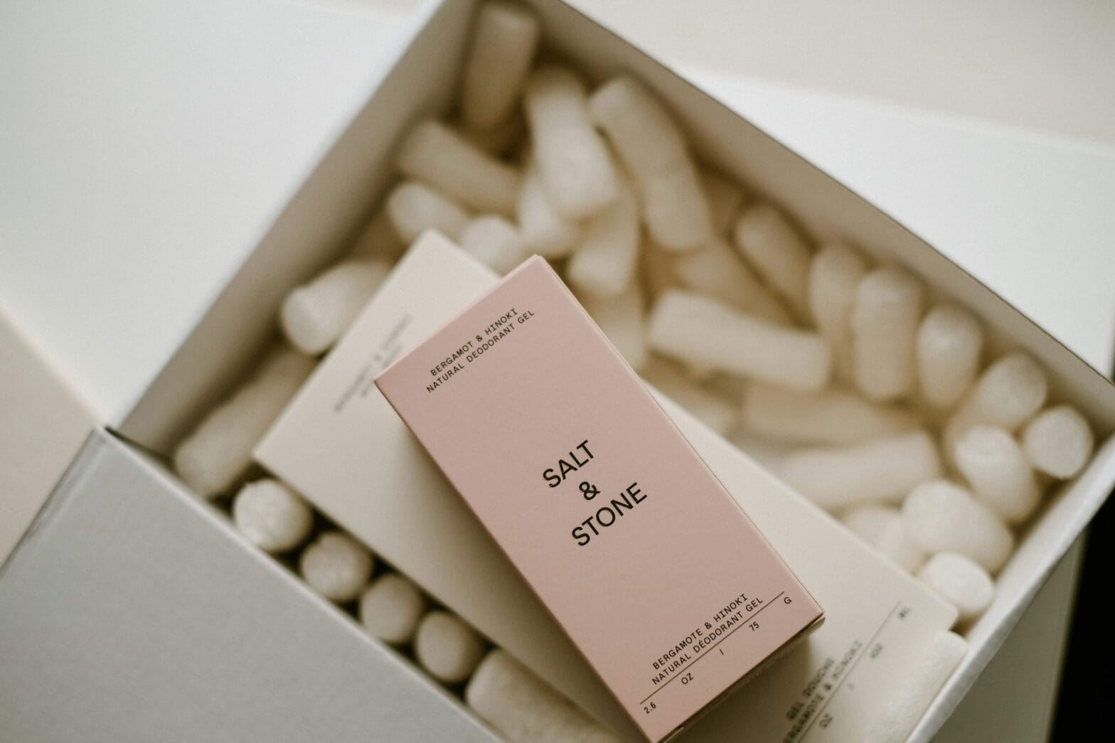 Eco-friendly skincare packaging box made of recyclable greyboard, premium gift box design