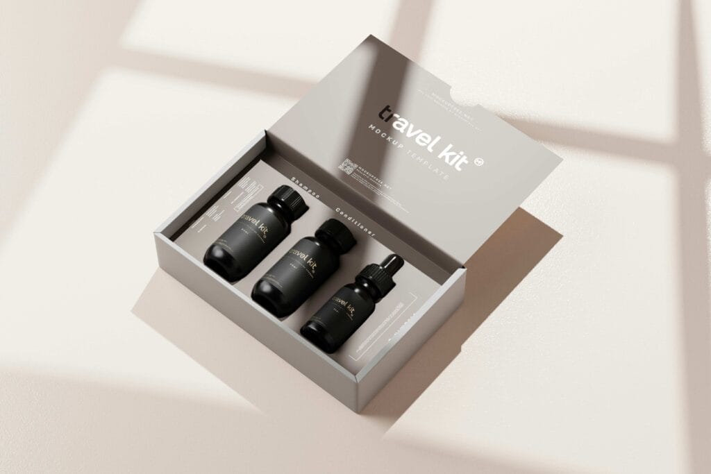 Kraft paper eco friendly skincare packaging material