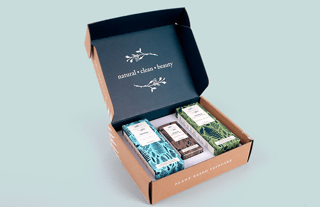 folding carton packaging structure for skincare products mass production paper box design