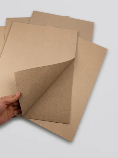 Unlined grey board sheets for rigid box and packaging applications