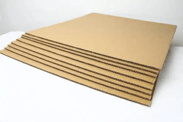 Corrugated cardboard used for gift box outer packaging, providing strong protection and cushioning during shipping and logistics transport