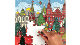 Art puzzle made from premium puzzle backing paperboard with high-resolution printing and fine detail reproduction