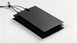 Black Cardboard sheets, premium black paperboard made in China factory, ideal material for custom hang tag and label production