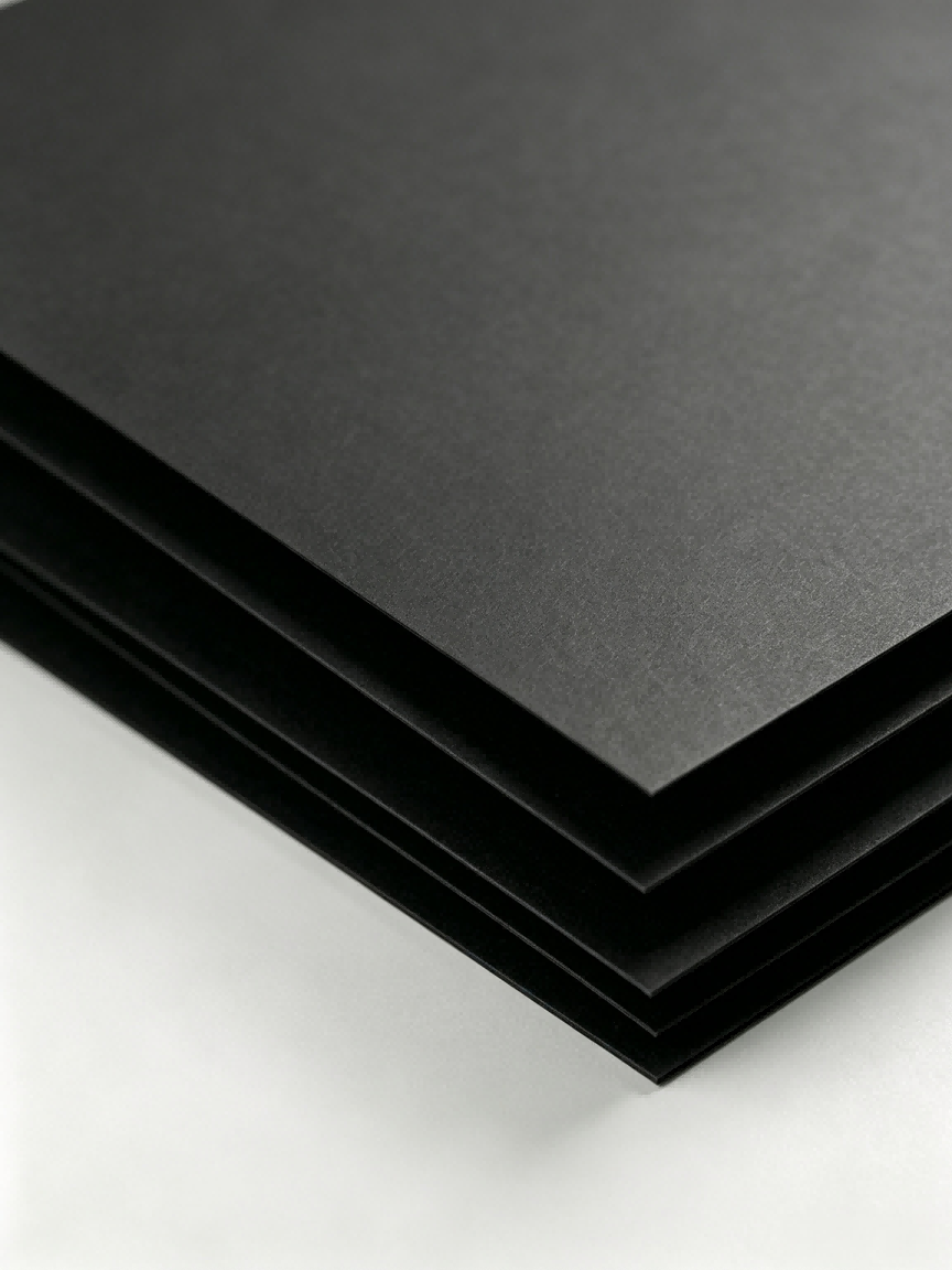 Solid Black Cardboard, durable black paperboard produced by reliable manufacture, factory direct supply for industrial packaging use Solid Black Cardboard, durable black paperboard produced by reliable manufacture, factory direct supply for industrial packaging use