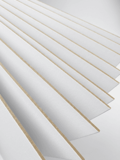 Recycled grey back paperboard with layered WLC board structure for folding cartons