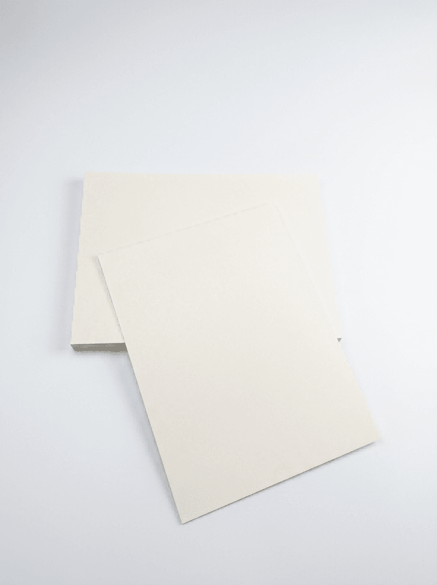 纯白卡3 Premium SBS Paperboard sheets stacked in warehouse for luxury packaging and printing applications