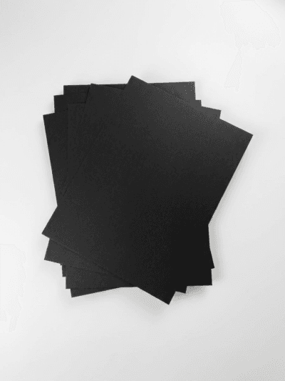 Black Card Paperboard Sheet for Luxury Gift Box Packaging and Premium Brand Applications