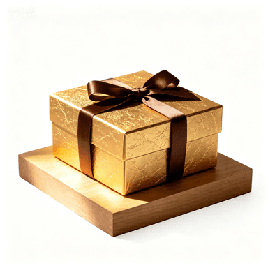 Luxury rigid gift box packaging with premium paperboard material and elegant surface finishing.