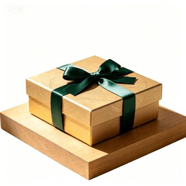 Commercial gift box packaging made from durable paperboard suitable for branded product presentation.