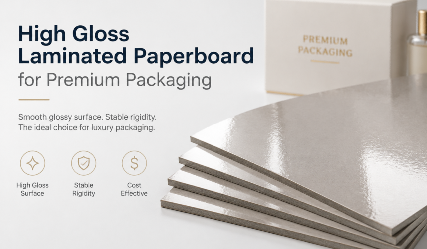 High Gloss Laminated Paperboard for premium packaging with smooth glossy surface and stable rigid structure(1) High Gloss Laminated Paperboard for premium packaging with smooth glossy surface and stable rigid structure