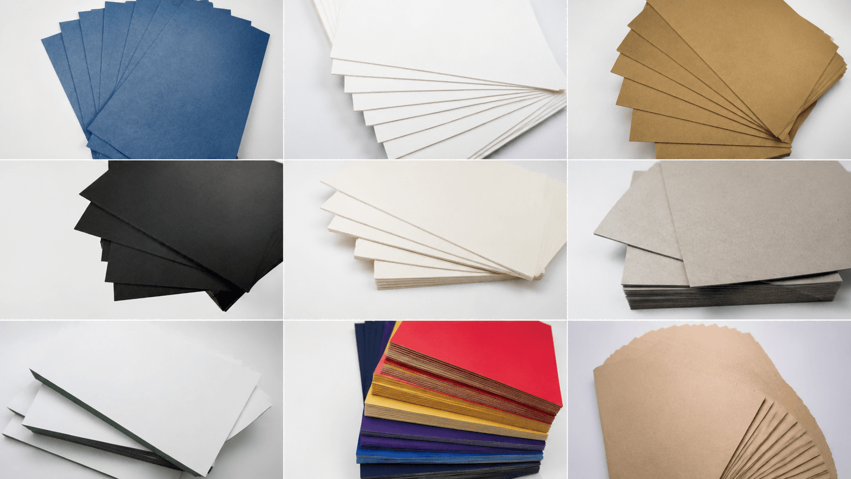Types of Paperboard Materials for Packaging: Grey Board, SBS, WLC, Blue Core Board and Laminated Paperboard