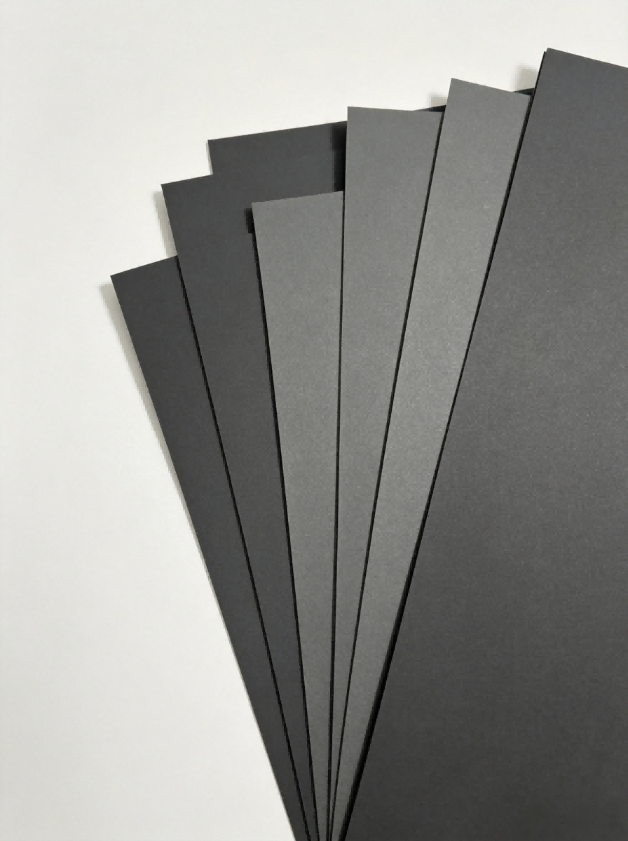 Black Cardboard sheets, premium black paperboard made in China factory, ideal material for custom hang tag and label production Black Cardboard sheets, premium black paperboard made in China factory, ideal material for custom hang tag and label production