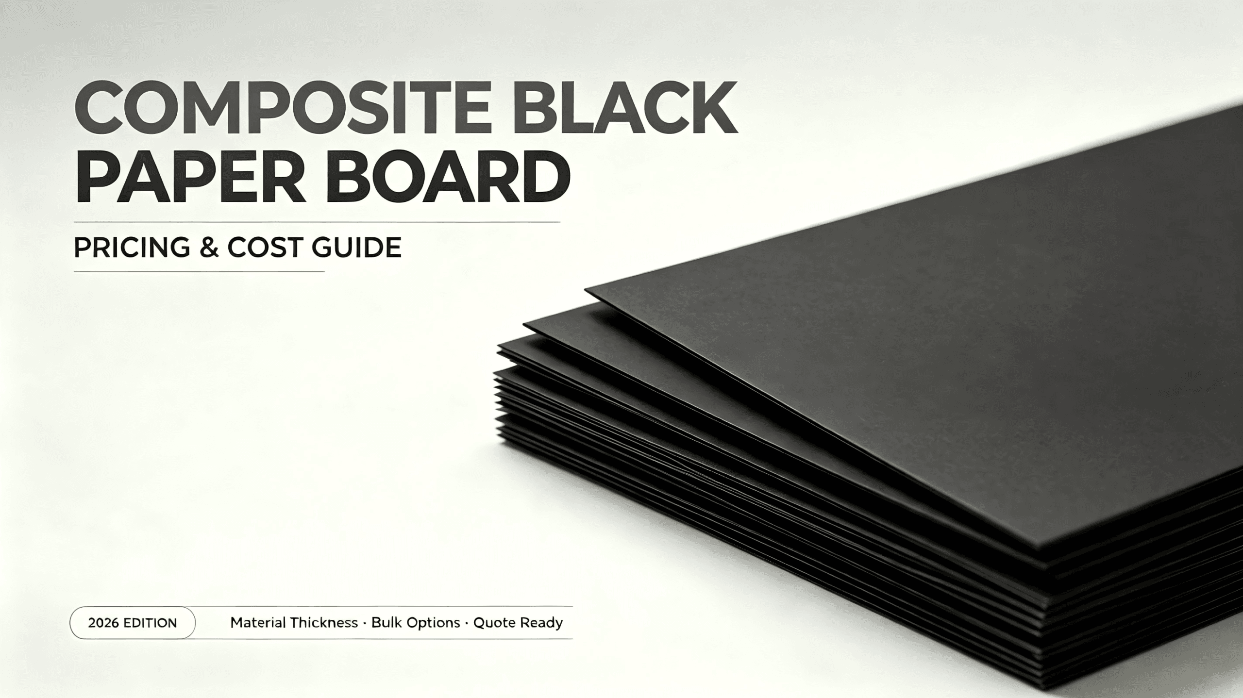 Black Paper Laminated Greyboard sheets with matte black surface for luxury rigid box packaging