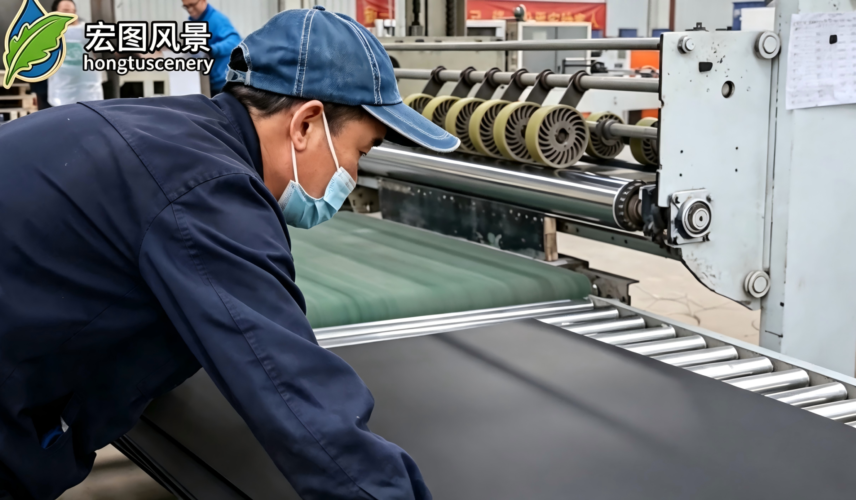 Worker stacking Black Paper Laminated Greyboard sheets for packaging material storage Worker stacking Black Paper Laminated Greyboard sheets for packaging material storage